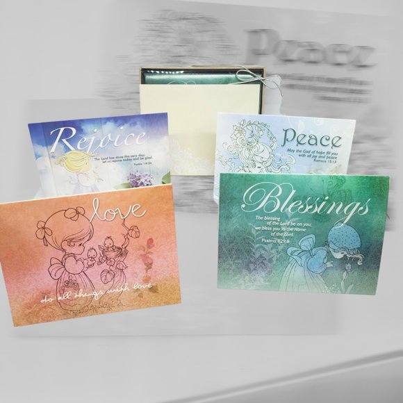 Precious Moments Inspirational Cards Set of 12 Assorted - Picture 4 of 9